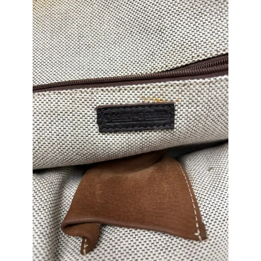 Vintage Dooney & Bourke Brown Nubuck Leather Satchel Purse #76914